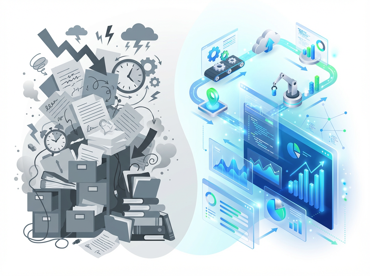 アナログ業務 vs デジタル業務の比較