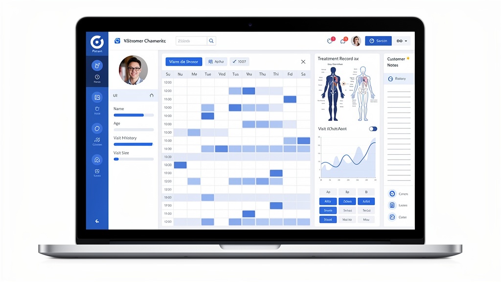 整骨院向け顧客管理システムUI